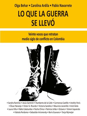 cover image of Lo que la guerra se llevó. Veinte voces retratan medio siglo de conflicto en Colombia